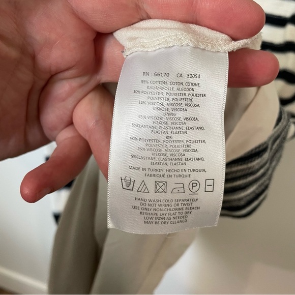 Anthropologie Maeve Haven Striped Coastal Nautical Quiet Luxury Preppy Dress - Picture 7 of 9